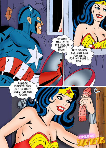 Captain America fucks Wonder Woman