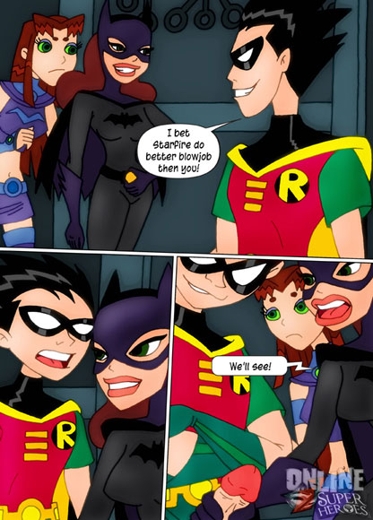 Robin skull fucking Batgirl