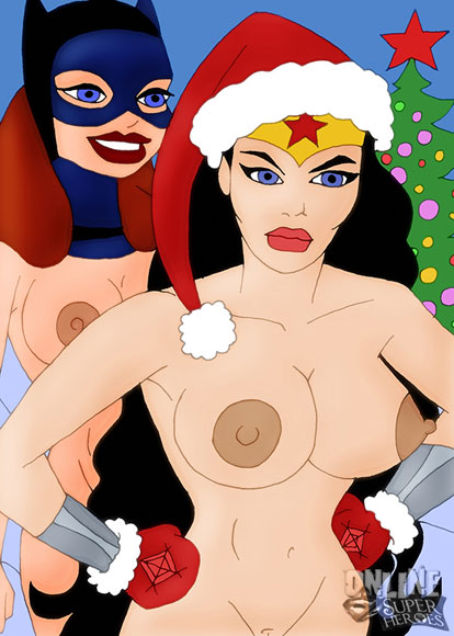 Wonder Woman and Batgirl naked