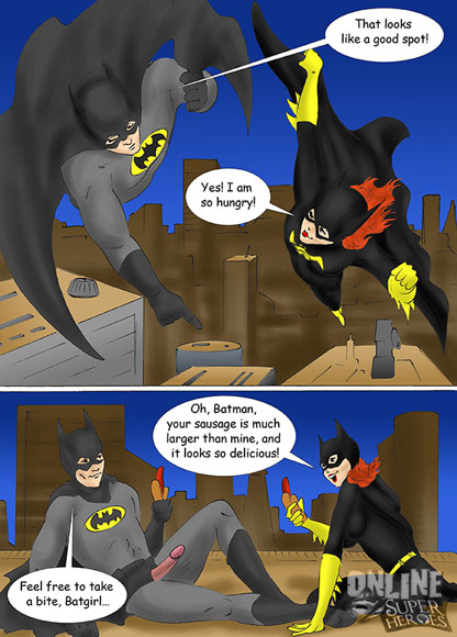 Batgirl wants Batman's cock