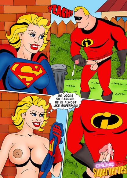 Incredibles, Superman, Supergirl go swinging